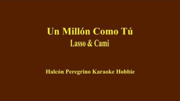Un millón como tú – Lasso, Cami